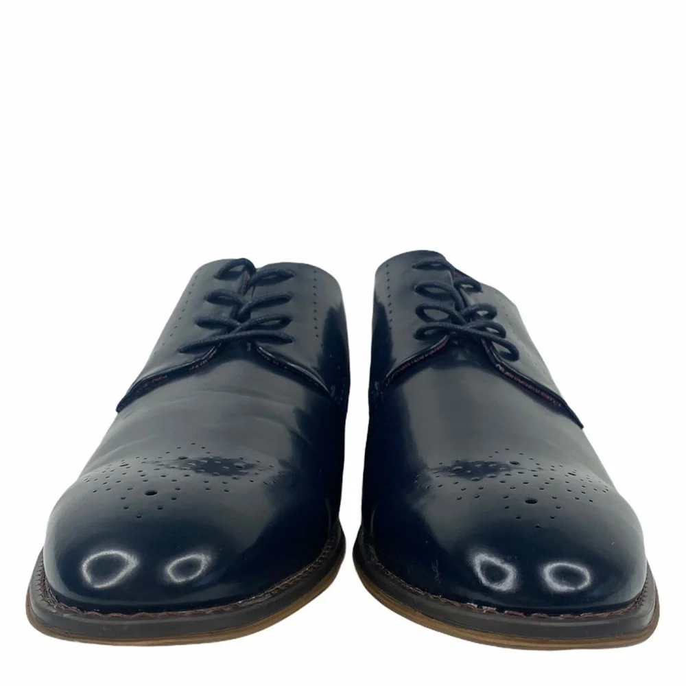 Steve Madden Cratik Leather Derby Navy Shoes